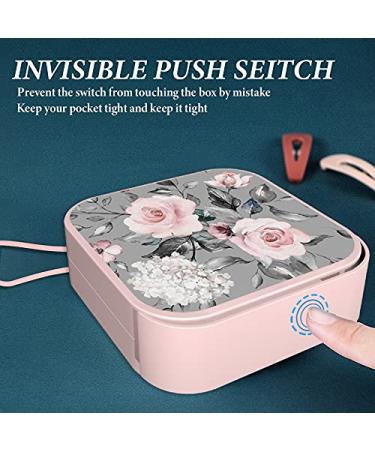 Hennaja Orthodontic Retainer Case - Denture, Mouth Guard, Aligner & Pill Case for Household, Office, Travel (1 Pack, Grey Rose) - Buy Online on GoSupps.com