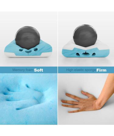 Newentor 2-Sided Memory Foam Pillow for Neck Pain Relief - CertiPUR-US Certified Large Cervical Pillow with Modal Fiber Pillowcase - Buy Online on GoSupps.com