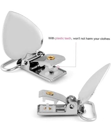 DANOAH 10Pcs Heart Shaped Suspender Clips - Baby Teething Blanket & Pacifier Holder Set - Buy Online on GoSupps.com