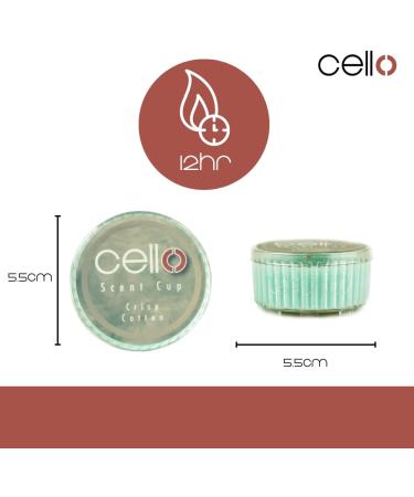 Crisp Cotton Scent Cup x3 | Tealight Scented Candles | High Fragrance Tea Lights for Holders | Divine Scented Candle Melt Cups | Stunning Gifts for Women - Buy Online on GoSupps.com