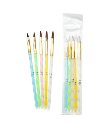 5 Piece Crystal Nail Pencil Set | Nail Art Design Tools & Brushes for DIY | No. 2/4/6/8/10 with Peeling Tools - International Shipping Available - Buy Online on GoSupps.com