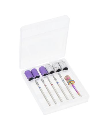 FRCOLOR Manicure File Bits Manicure Drill Bits 1 Set Nail Polisher Corundum Electrical Tools Boxed Carbide Nail Drill Bit Nail File Bits