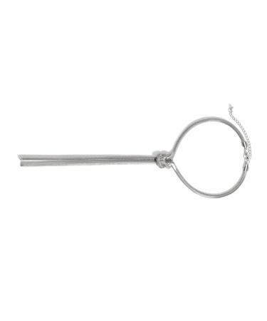 OralGos Fashion Long Snake Chain Versatile Snake Chain Knotted Necklaces for Women Jewelry Collection Silver