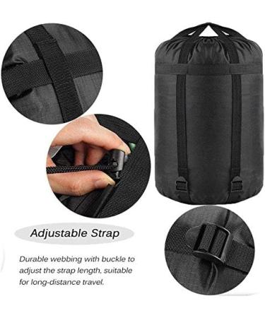 MOOCY Compression Stuff Sack 20L/45L - Sleeping Bag Cover & Organizer | Camping Hiking Backpacking Storage | Black, 20L-2 Pack - Buy Online on GoSupps.com