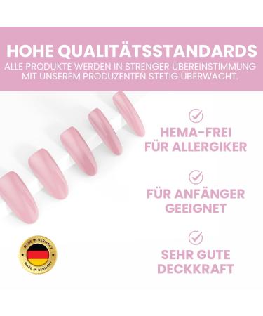 Jezz it! Premium UV Nail Polish for Allergy Sufferers - Long-lasting Nude V Gel Polish UV & LED Compatible - Made in Germany - Buy Online on GoSupps.com