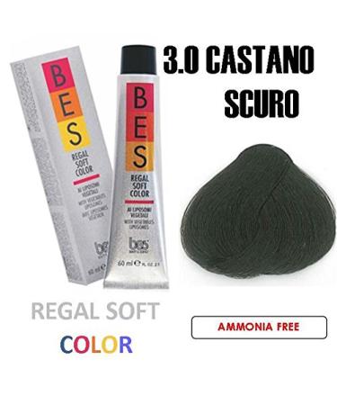 BES REGAL SOFT HAIR COLOR 2.1 OZ/60 ML 3.0 DARK BROWN