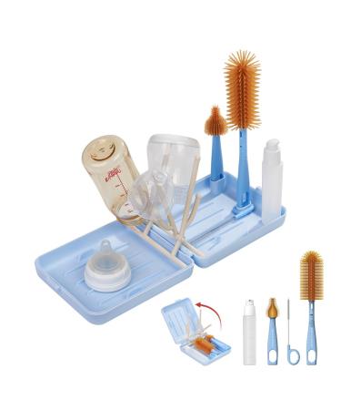 Yotime travel baby bottle holder with a bottle brush baby set for must have travel with baby his friends and relatives visit blue - Buy Online on GoSupps.com