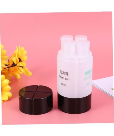 PLAFOPE 1pc Set 4 in 1 Travel Dispenser Cosmetic Travel Containers Travel Cosmetic Containers Leakproof Travel Lotion Bottle Travel Liquid Container Travel Toiletries Empty Bottle Storage medium Black - Buy Online on GoSupps.com