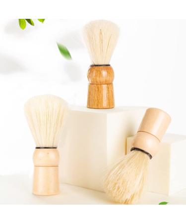 KINDOYO Neck Duster Brush - Professional Barber Hairdressers Brush Soft Hair Sweep Cleaning Brush with Wooden Handle for Barber Shop Household Style 2 - Buy Online on GoSupps.com