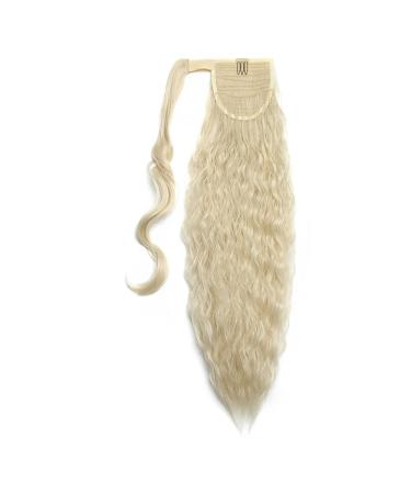 Sego 50cm Wavy Ponytail Hair Extension - Curly Synthetic Hair Braid in 613C Blonde - International Shipping - Buy Online on GoSupps.com
