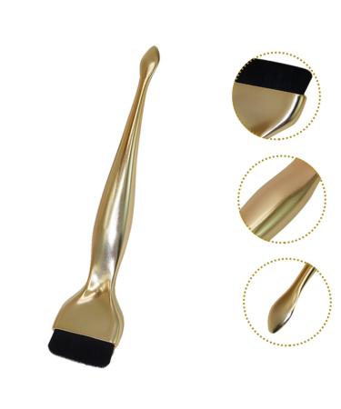 Ultra Thin Portable Foundation Brush - Hemoton Makeup Liquid Brush for Flawless Application | Smudge Brush | 16.20X3.50X1.20CM Golden - Buy Online on GoSupps.com