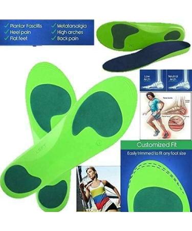 Orthotic Insoles for Plantar Fasciitis Treatment | Arch Support | Back Heel Pain Relief | UK Size 3-4.5 - Buy Online on GoSupps.com