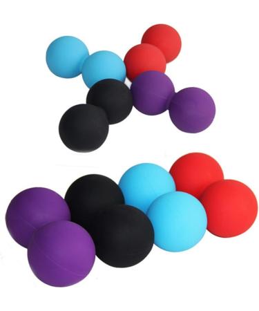 Fomiyes Peanut Massage Ball - Double Mobility & Yoga Roller for Muscle Relief | Fascia & Fitness Red - Buy Online on GoSupps.com