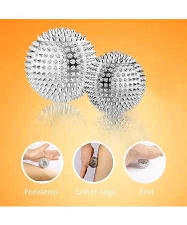 8 Hedgehog Balls & 20 Battery Pressure Rings - Skills Borderline Acupressure Set for Stress Relief & Massage | 3cm Igelball & Silver Rings - Buy Online on GoSupps.com