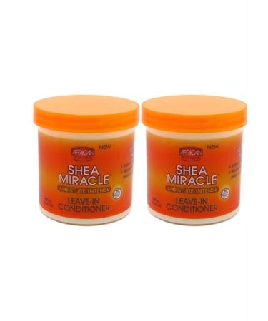 African Pride Shea Butter Miracle Leave-In Conditioner 15oz Jar by African Pride 425.25 g (2-Pack)