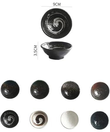 OUNONA 5 Pcs Seasoning Dish Ceramic Sauce Bowl Small Bowls for Dips Dipping Serving Bowls Sauce Dish Side Dish Small Sauce Ceramic Sauce Plate Japanese Mini Ceramics Vinegar re-usable 9X9X3.5CM Assorted Color - Buy Online on GoSupps.com