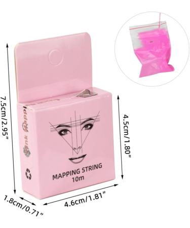 FOMIYES Make up Kit Pro Tools Cosmetic Measuring Tools Eyebrow Shaping Kit String Makeup Tools Portable 1 count (Pack of 1) Pink - Buy Online on GoSupps.com
