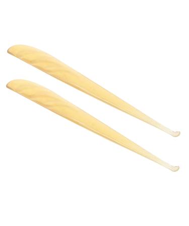 Healifty Croissant Ear Pick Cleaning Tool Limpiador De Oidos Ear Cleaner Tool Earwax Spoon Swab Ear Cleaner Ear Wax Spoon Tool Ear Clean Accessories Household Ear Pick Tool Suite Fine 2 Pcs Light Yellow 11.4x1.1x0.2cm