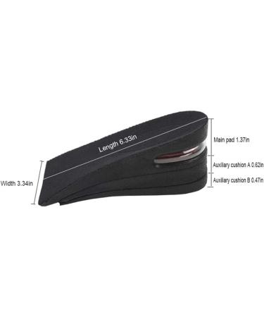 Three Piece Height Increase Insoles - Elevate Your Height & Improve Balance | Comfortable Air Up Insoles | 1 Pair - Buy Online on GoSupps.com