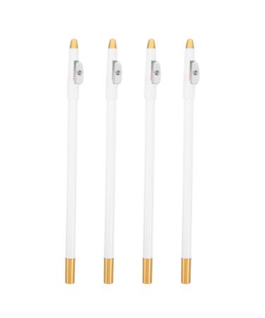 DECHOUS 4 pi ces Set de Crayons Barbier Blancs Crayon Int gr Crayons Guide Barbe Pr cis pour Dessin Ligne Cheveux et Mise Forme Barbe Kit Maquillage Polyvalent pour Usage Quotidien