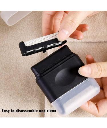 Manual Anti-Pilling Razor & Epilator - Reusable Double Brush Head with Lid for Effective Plush Clothing Care - Portable & Black - Buy Online on GoSupps.com