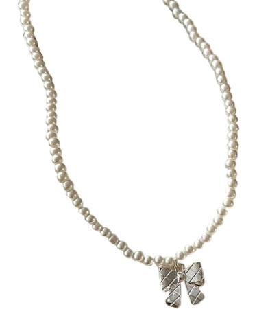 OralGos Elegant Pearl Bow Pendant Necklace for Women - Wedding & Party Jewelry - International Shipping Available - Buy Online on GoSupps.com