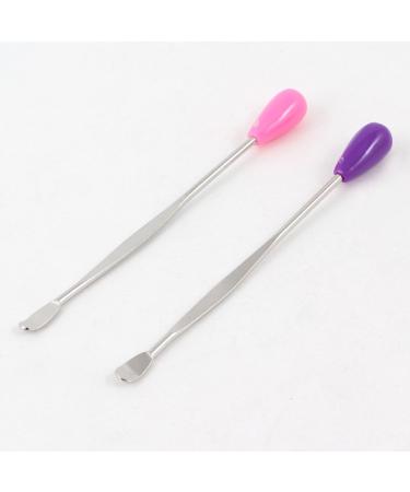 Qtqgoitem 2 x Purple Pink Metal Shaft Earpicks Earwax Remover Curette Tool (Model: c60 8b1 594 358 766)