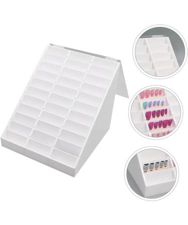 Healeved 1pc Nail Art Display Box Nail Polish Sample Display Nail Sample Display Board Manicure Display Board Nail Polish Display Rack Nail Gel Grid Display Stand White - Buy Online on GoSupps.com