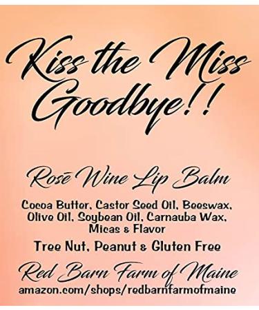 Buy 20 KISS THE MISS GOODBYE Bridal Shower Ros Wine Lip Balms | Perfect Bachelorette Party Favors - Buy Online on GoSupps.com