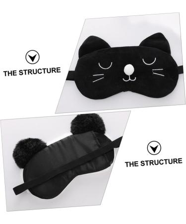 Beaupretty 2 Pcs Cartoon Animal Sleep Masks - Cat & Panda Travel Blindfolds for Men & Women | Comfortable Eye Masks for Sleep & Relaxation - Buy Online on GoSupps.com