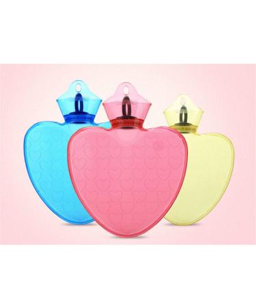 Buy GIVBRO Heart-Shaped PVC Hot Water Bottle - 1000 ml Smooth Double-Sided Design | Durable & Perfect for Pain Relief | International Shipping - Buy Online on GoSupps.com