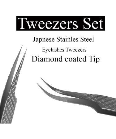 Russian Mega Volume Lash Tweezers Set - Curved Gold Eyelash Extension Kit for False Lashes - Buy Online on GoSupps.com