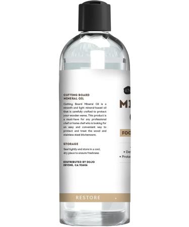 Kate Naturals Mineral Oil 2-Pack - 8oz for Cutting Boards & Kitchen Utensils - Food Grade, Food Safe Oil for Butcher Blocks, Stainless Steel & Wood - Buy Online on GoSupps.com