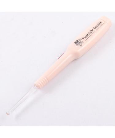 Qtqgoitem Health Tool White LED Lamp Ear Wax Remover Light Pink Earpick (Model: d41 aa9 6d1 c36 392)