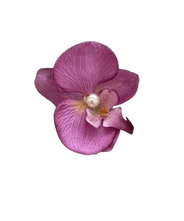 New 2025 1Pcs Duckbill Clip Orchid Butterfly Phalaenopsis Pearl Hair Styling Tools Bow Flower Hair Clips Jewelry Fashion Accessories Creative Gift