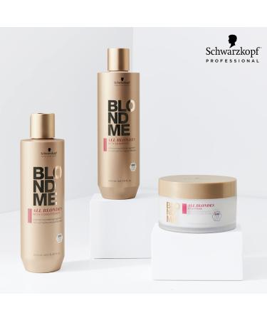 BlondMe All Blondes Rich Shampoo - Nourishing Hydrating Shampoo for Color Treated Blonde Hair - 300ml - Buy Online on GoSupps.com