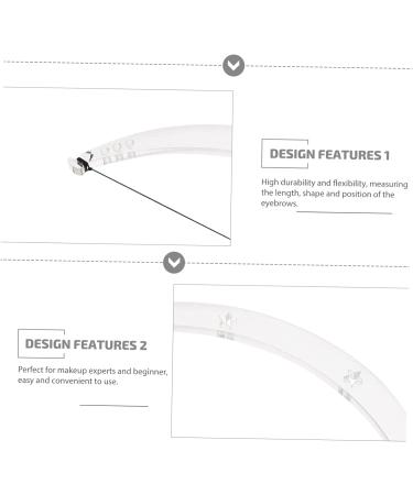 Beavorty 4 Sets tattoo positioning ruler make up kit Eyebrow Corrector eyebrow shape ruler cosmetic plotter - Buy Online on GoSupps.com