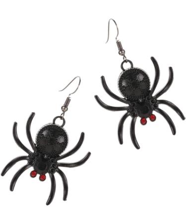 Holibanna Black Spider Rhinestone Dangle Earrings | Gothic Halloween Ear Jewelry for Women - Party Favor - Buy Online on GoSupps.com