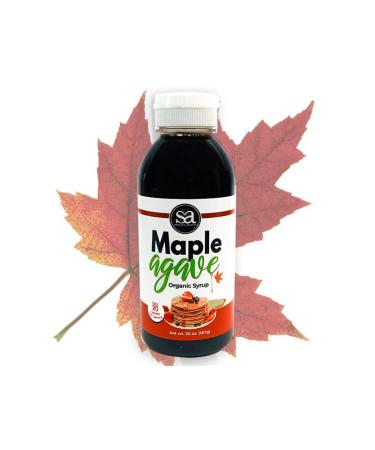 Soviia Organic Maple Agave Syrup (Estate Grown, non-GMO, Vegan, Pure Nectar, Low-Glycemic, NO High Fructose Corn Syrup)