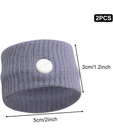 Acupressure Bracelet Set - 2 Pairs Anti-Nausea Wristbands for Seasickness Pregnancy & Exhaustion Relief - Buy Online on GoSupps.com