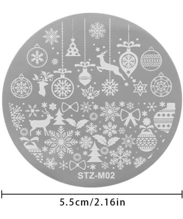 Shop Santa Claus Winter Christmas Nail Stamping Plates & Stencils - Perfect for Holiday Nail Art! - Buy Online on GoSupps.com