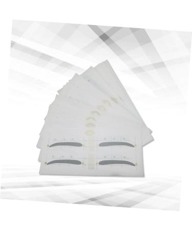 Beavorty 12pcs 48 Eyebrow Shaping Template Eyebrow Card Eyebrow Stencils Sticker Tool Eyebrow Trimming - Buy Online on GoSupps.com