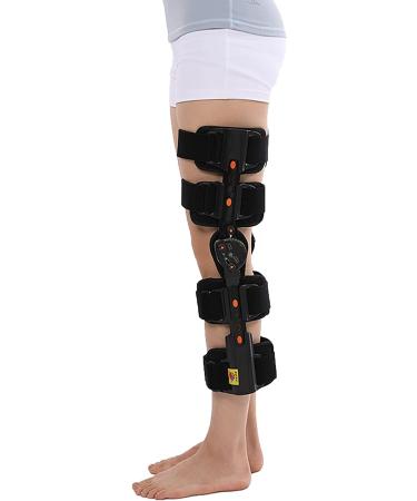 Adjustable Hinged Knee Brace - ROM Immobilizer Support for Post-Surgery Recovery | Orthopedic Patella Brace for Left Leg - Buy Online on GoSupps.com