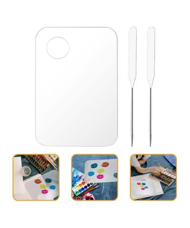 Color Palette Set - Korean Makeup Spatula & Mixing Tray for DIY Cosmetics | Professional Makeup Mixing Plate - Buy Online on GoSupps.com