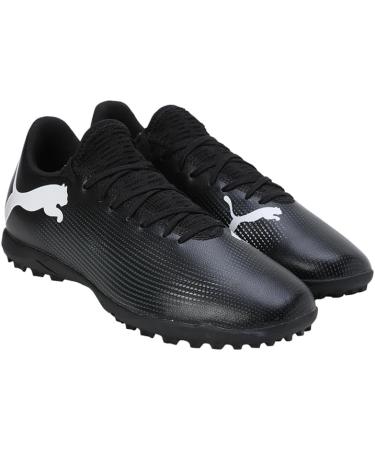 PUMA Men's Future 7 Play TT Soccer Shoe - Size 45 EU - Black & White - International Shipping Available - Buy Online on GoSupps.com