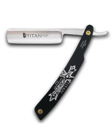 Titan Straight Razor - classic razor - foldable thin bare knife eyebrow knife manual bartrasier mustache mustache bear - care for men men barbier salon at home tools