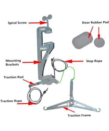 Over Door Neck Traction Neck Stretcher Hammock Cervical Neck Shoulder Pain Relief Device Health Equipment - Buy Online on GoSupps.com