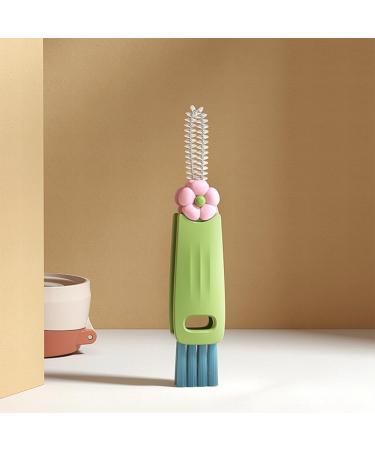 Firstrays 3 in 1 Cup Multi-Functional Cup Mouth Scrubber Rotatable Kitchen Cleaning Brush Gadgets Cup Lid Cleaner Easy Install Red - Buy Online on GoSupps.com