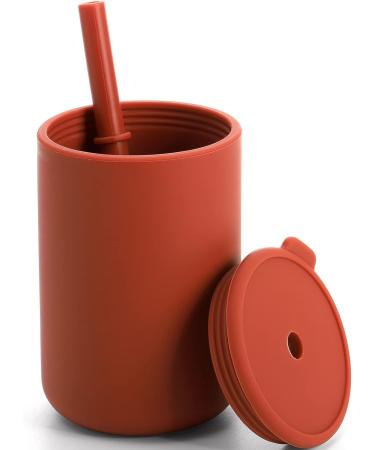 Okllen Set of 4 Kids Silicone Training Cups - 5.4 Oz Unbreakable Sippy Cups with Straws and Lips for Baby and Toddler - Buy Online on GoSupps.com