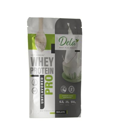 Whey Protein Isolate 30g per Serving (Net Weight 500g) Gluten Free (1.1 lbs) Non-GMO Chain Amino Acids (BCCA)